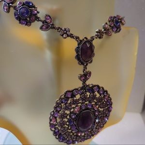 Swarovski necklace with amethyst stone from Paris